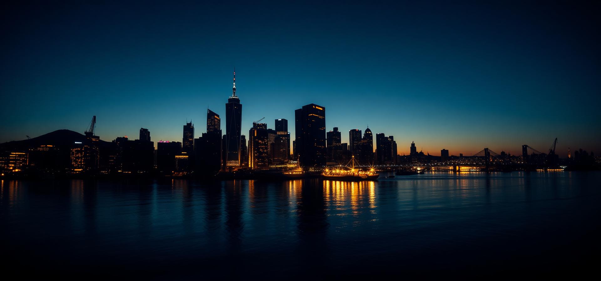 KAL EM CASC — skyline and port at night